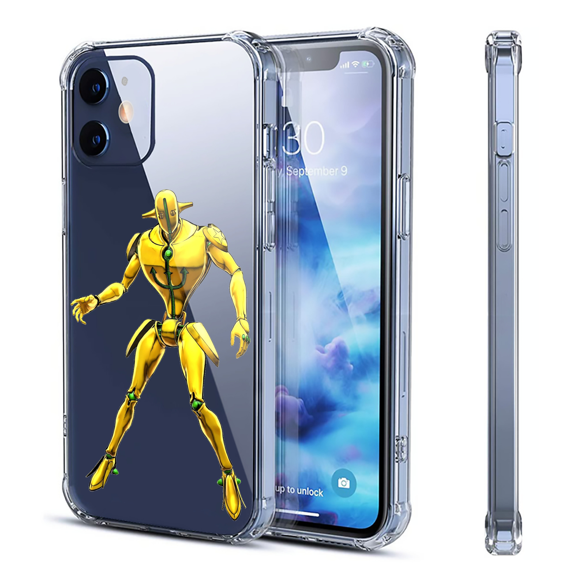 （画像用） ジョジョの奇妙な冒険 JoJo's Bizarre Adventure 【iPhone 12シリーズ対応】透明スマホケース（クリアソフトケース）